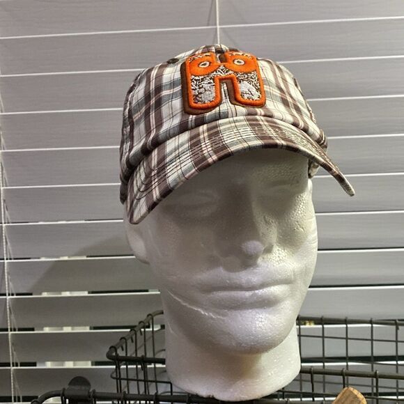 Hooters Plaid Baseball Hat Top of The World 100% cotton Embroidered Rare HTF - Picture 13 of 14